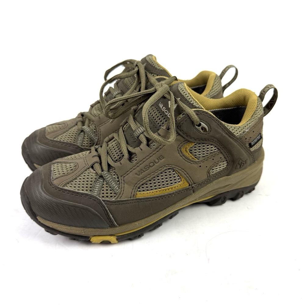 Vasque Breeze Low Hiking Shoe 7.5 Gore Tex Hiking Brown Gray Vibram Womens‎